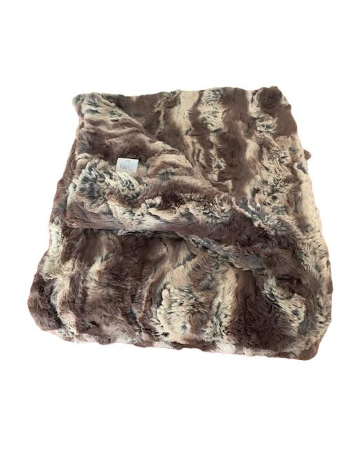 Chocolate Modern Luxe Couture Throw